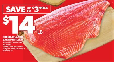 FRESH ATLANTIC SALMON FILLETS from Your Independent Grocer