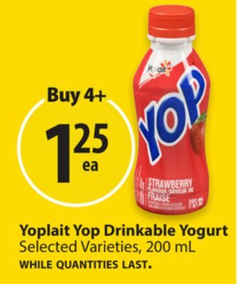 Yoplait Yop Drinkable Yogurt from Save-On-Foods