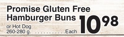 Promise Gluten Free Hamburger Buns from AG Foods