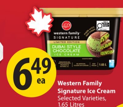 Western Family Signature Ice Cream from Save-On-Foods