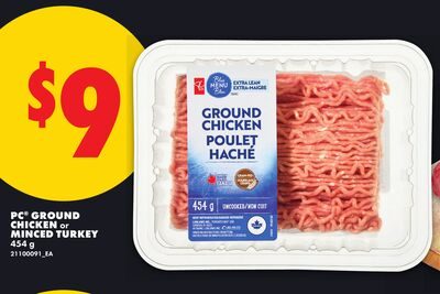 PC® GROUND CHICKEN OR TURKEY from No Frills