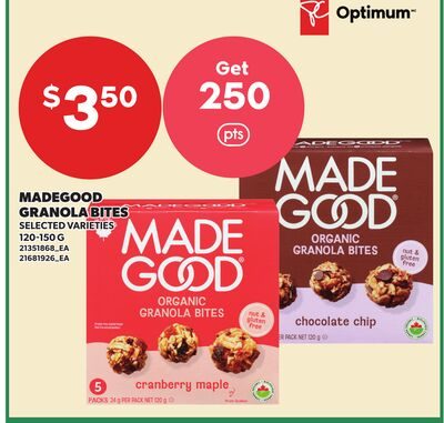 MADEGOOD GRANOLA BITES from Loblaws City Market