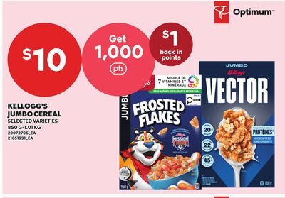 KELLOGG'S JUMBO CEREAL, -1. from Your Independent Grocer