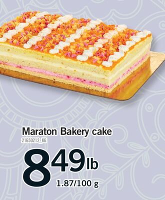 MARATON BAKERY CAKE from Fortinos