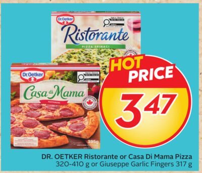 DR. OETKER Ristorante or Casa Di Mama Pizza Giuseppe Garlic Fingers from Safeway