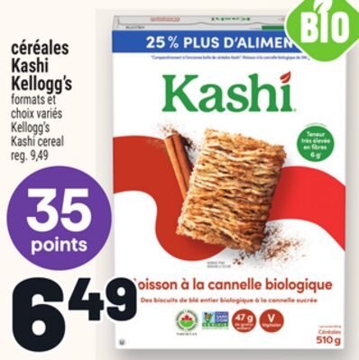 CÉRÉALES KASHI KELLOGG'S | KELLOGG'S KASHI CEREAL from Metro