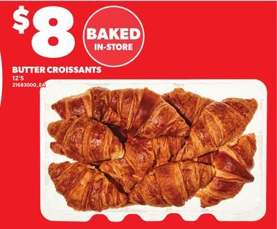 BUTTER CROISSANTS, 12'S from Zehrs