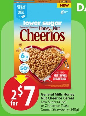 General Mills Honey Nut Cheerios Cereal from Save-On-Foods