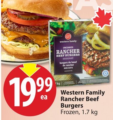 Western Family Rancher Beef Burgers from Save-On-Foods