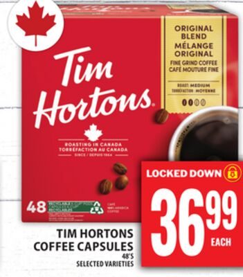 TIM HORTONS COFFEE CAPSULES from Food Basics