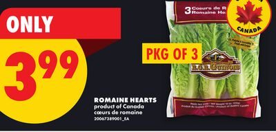 ROMAINE HEARTS, PKG OF 3 from No Frills