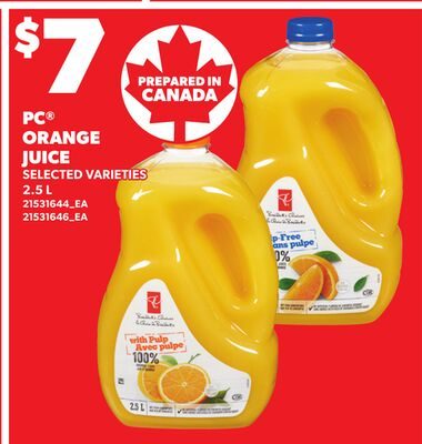 PC® ORANGE JUICE from Loblaws City Market