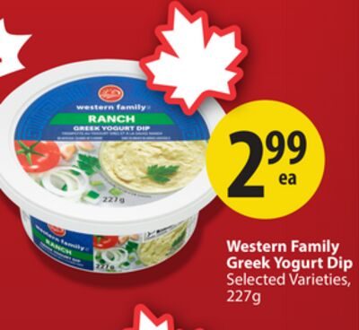 Western Family Greek Yogurt Dip from Save-On-Foods