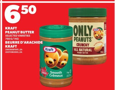 KRAFT PEANUT BUTTER, / from Your Independent Grocer