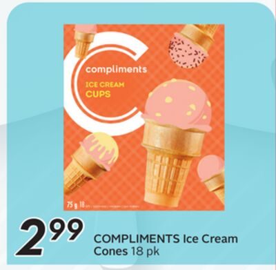 COMPLIMENTS Ice Cream Cones from Safeway