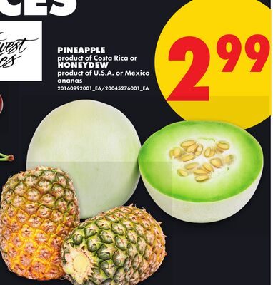 PINEAPPLE OR HONEYDEW from No Frills