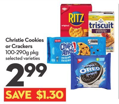 Christie Cookies or Crackers from Longo's