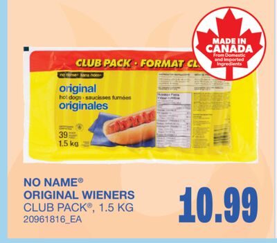 ORIGINAL WIENERS from Wholesale Club