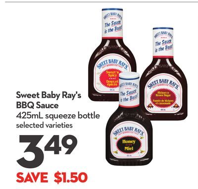Sweet Baby Ray's BBQ Sauce from Longo's