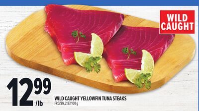 WILD CAUGHT YELLOWFIN TUNA STEAKS from Metro