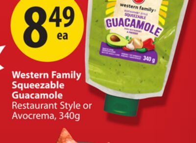 Western Family Squeezable Guacamole from Save-On-Foods
