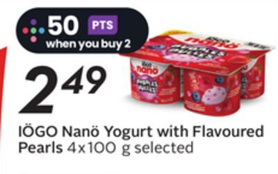 Nanö Yogurt with Flavoured Pearls from Safeway