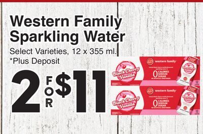 Western Family Sparkling Water from AG Foods