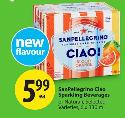 SanPellegrino Ciao Sparkling Beverages from Save-On-Foods