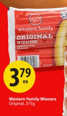 Western Family Wieners from Save-On-Foods