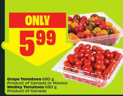 Grape Tomatoes Product of Canada or Mexico Medley Tomatoes Product of Canada from FreshCo