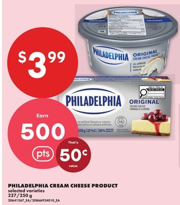 PHILADELPHIA CREAM CHEESE PRODUCT from No Frills