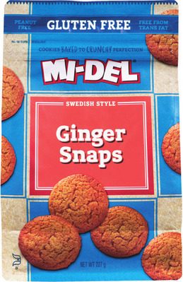 Mi-Del Gluten Free Cookies or ShaSha Ginger Snaps from Thrifty Foods