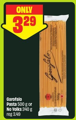Garofalo Pasta or No Yolks from FreshCo