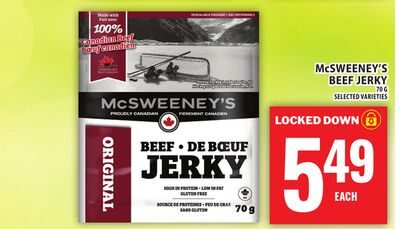 McSWEENEY'S BEEF JERKY from Food Basics