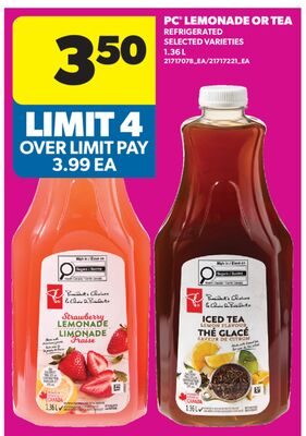 PC® LEMONADE OR TEA from Real Canadian Superstore
