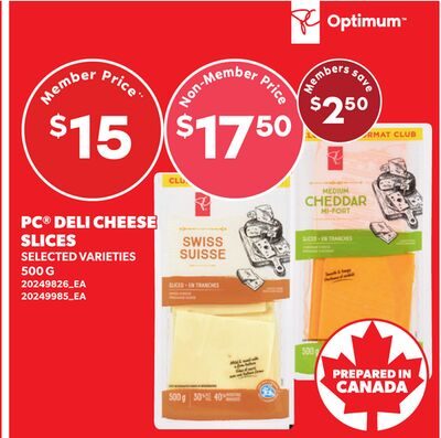 PC® DELI CHEESE SLICES from Your Independent Grocer