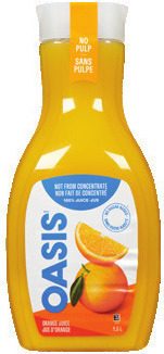 Oasis Orange Juice from AG Foods