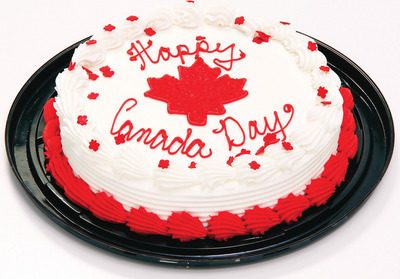 Single Layer Canada Day Cake from Thrifty Foods
