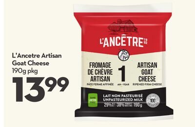 L'Ancetre Artisan Goat Cheese from Longo's