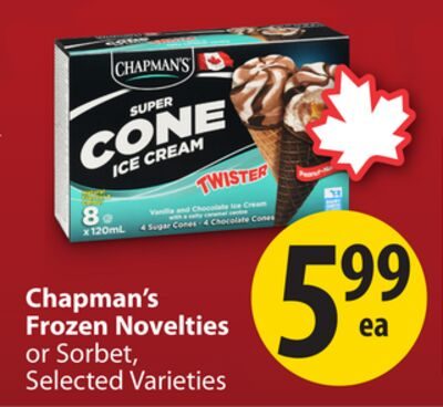 Chapman's Frozen Novelties from Save-On-Foods
