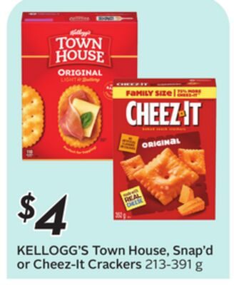 KELLOGG'S Town House, Snap'd or Cheez-It Crackers from Safeway