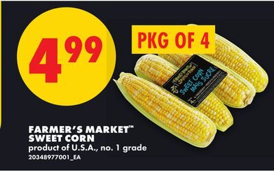FARMER'S MARKET™ SWEET CORN, PKG OF 4 from No Frills