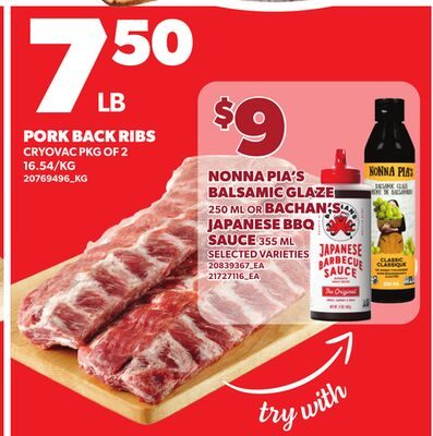 PORK BACK RIBS from Loblaws City Market