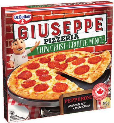 Dr. Oetker Giuseppe Pizzeria thin crust frozen pizza from Walmart Canada
