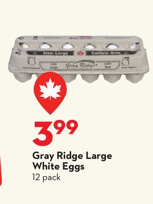 Gray Ridge Large White Eggs from Longo's