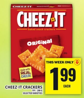 CHEEZ-IT CRACKERS from Food Basics