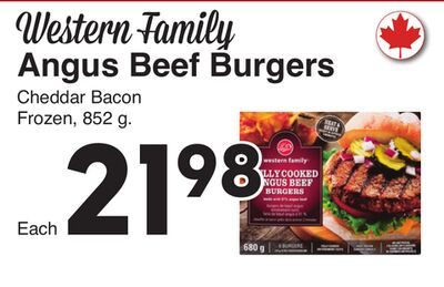 Western Family Angus Beef Burgers from AG Foods