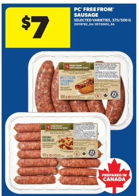 PC® FREE FROM® SAUSAGE from Real Canadian Superstore