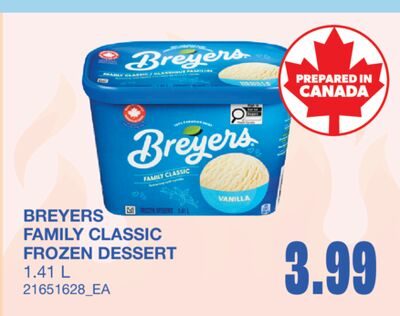 FAMILY CLASSIC FROZEN DESSERT from Wholesale Club