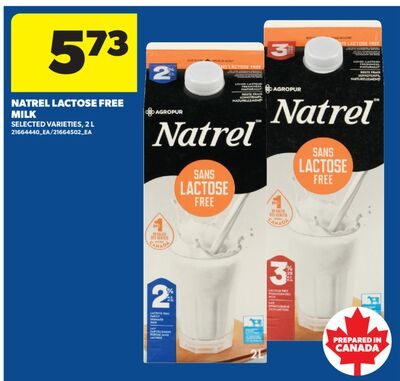 NATREL LACTOSE FREE MILK from Real Canadian Superstore